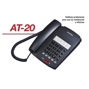 AT 20 Telefono sobremesa Negro 1
