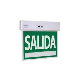 Senaletica Salida emergencia IP20 fondo verde letras blancas southtelecom 1