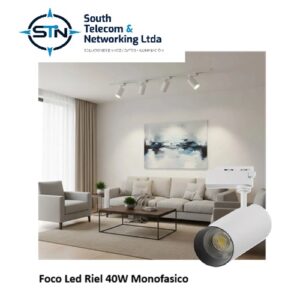 Foco Led Riel Monofasico Blanco