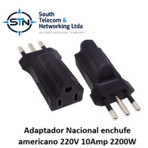 Adaptador Nacional enchufe americano V Amp W