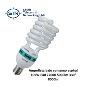 Ampolleta bajo consumo espiral W E K lm ° hr