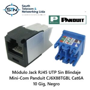 Modulo Jack RJ CatA UTP sin blindaje CJXTGBL Panduit southtelecom