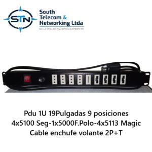Pdu U P Posiciones x x x enchufe volante P+T Magic Bticino southtelecom