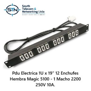 Zapatilla Electrica PDU Magic Bticino Macho V A southtelecom